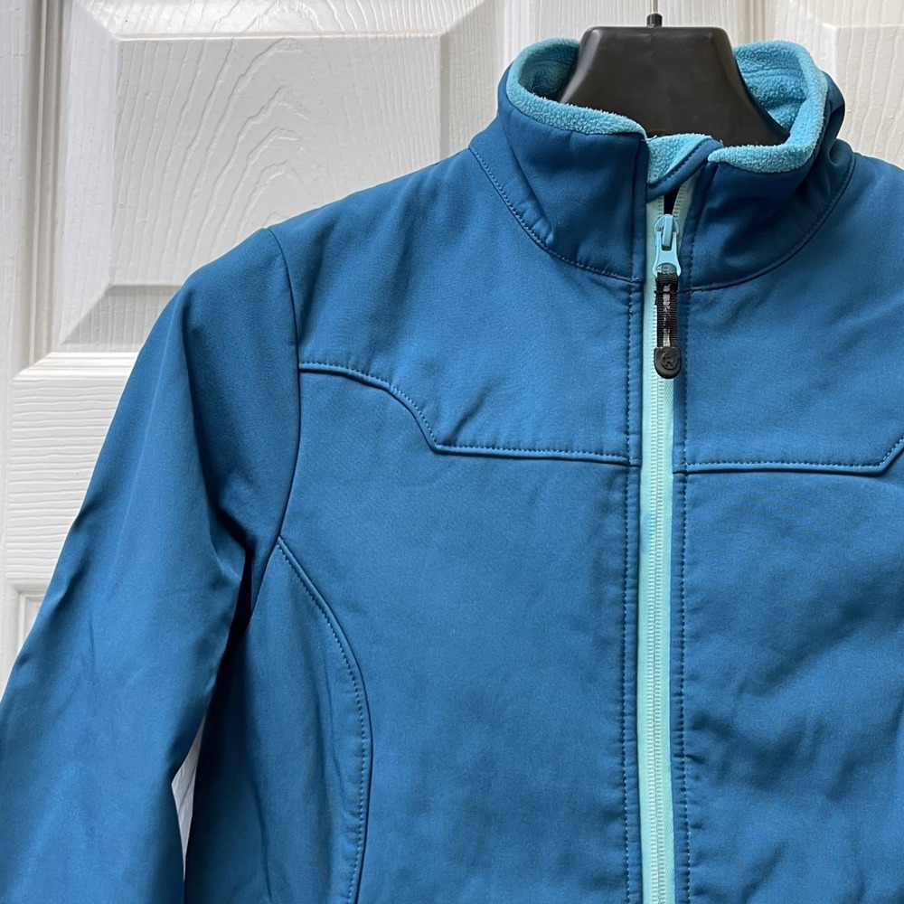 Roper Women's Approx XS‎ Teal Polyester Softshell Jacket Full Zip
